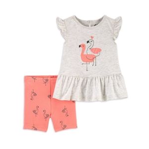 3/$15 NWT Baby Girl Flemingo Outfit